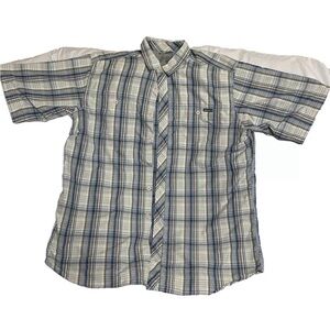 Eddie Bauer Men’s XL Tall Plaid Hiking Shirt Button Up Short Sleeve